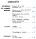 Revue SCIENCES DU MONDE  Richesses Du Monde Animal Animaux N° 149 1976 - Animali