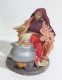 38256 Pastorello Mondo Del Presepe De Agostini - Donna Che Cucina - H. 9 Cm - Christmas Cribs