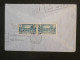 DK 16  MOYEN CONGO   BELLE  LETTRE  1936  A   TROYES FRANCE   . + PAIRE DE TP +AFF. INTERESSANT+++ + - Briefe U. Dokumente