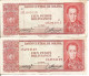 2 BOLIVIA 100 PESOS BOLIVIANOS LEY 13/07/1962 - Bolivië