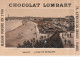 69 - CHROMO CHOCOLAT LOMBART . BIARRITZ . LA PLAGE VUE DE BELLEVUE . SCAN - Lombart