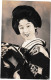 Japon, Carte De Tokyo Pour La France, Via Transiberian Transsibérien Au Verso D'une Carte Photo De Geisha - Brieven En Documenten