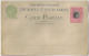 Brazil 1898 Postal Stationery Card RHM-BP-57 Stamp Republic Dawn 100 Reis 6 Mm Line Spacing On The Back Unused - Postal Stationery