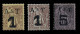 ANNAN Y TONKIN. (*) 1, 2 Y 4. Cat. 155 €. - Unused Stamps