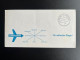 UNITED NATIONS GENEVA 1970 EXPRESS CARD SWISSAIR DC-9 JET SR500 GENEVA TO HAMBURG 31-10-1976 GENEVE EXPRES - Cartas & Documentos