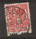 1925 USED Nederland NVPH R10 Zonder Watermerk Perfin - Gebraucht