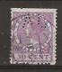 1925 USED Nederland NVPH R15 Zonder Watermerk Perfin - Oblitérés