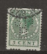 1926 USED Nederland NVPH R22 Met Watermerk Perfin - Gebraucht