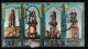 Egypt 1971 Post Day Mosque Minarets 1022-1025 Five Strips Complete Set. - Oblitérés