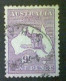 Australia, Scott #97, Used (o), 1929, Kangaroo And Map, 9 Pence, Violet - Gebruikt