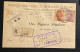 Italien 1924 R-Postkarte MILANO Mi. 92 U. 133 Gestempelt/o MILANO Nach BRESCIA - Eilsendung (Eilpost)