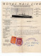 1926. KINGDOM OF SHS,SERBIA,BELGRADE OFFICE,ROYAL MAIL LINE FOR CANADA,NY,LATIN AM,STEAM BOAT,2 STATE REVENUE STAMPS - Brieven En Documenten