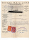 1926. KINGDOM OF SHS,SERBIA,BELGRADE OFFICE,ROYAL MAIL LINE FOR CANADA,NY,LATIN AM,STEAM BOAT,2 STATE REVENUE STAMPS - Briefe U. Dokumente