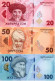 KYRGYZSTAN 20 50 100 Som 2023 P W34 W35 W36 UNC Set Of 3 Banknotes With Last 2 Matching Serials - Kirghizistan