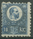 Ungarn 1871 König Franz Josef 11 A Mit Falz, Gummi Brüchig - Ungebraucht