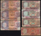 INDIEN - INDIA - 7 Stück á 10, 20, 50 Rupees Banknotes   (23426 - Sonstige – Asien