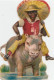 Delcampe - 7 Scraps  Découpis  Black People  Riding A Ostrich , Crocodile , Rinoceros , Donkey ,Hipopothamus , Camel - Dieren