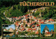 73214276 Tuechersfeld Felsendorf Fraenkische Schweiz Fliegeraufnahme Tuechersfel - Pottenstein