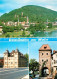 73213864 Gemuenden Main Panorama Blick Ueber Den Main Burgruine Altstadt Turm Ge - Gemuenden