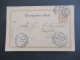 1897 Österreich GA 2 Kreuzer Mit Strichstempel Linz Nach Salzburg Mit K1 Ank. Stempel Salzburg Stadt - Cartoline