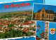 73208863 Bad Bergzabern Fliegeraufnahme Kirche  Bad Bergzabern - Bad Bergzabern