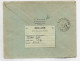 FRANCE CHAINE 50CX2 +5FR FLANDRE +3FR IRIS LETTRE COVER REC AVION CARCASSONNE 15.3.1945 POUR TUNISIE - 1944 Coq Et Maríanne D'Alger