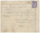 TARIF FACTURE Du 5 Janvier 1942 Iris N°651 Amiens 21 Juin 1945 - Facture D'un Marbrier - Postal Rates