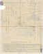 TARIF FACTURE Du 5 Janvier 1942 Iris N°651 Amiens 21 Juin 1945 - Facture D'un Marbrier - Tarifs Postaux