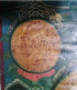 Tibetan Thangkha Art Picture 60 Years+ Old - Tantric Bharaib - Asiatische Kunst