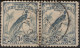 NEW GUINEA 1932 3d Blue Horizontal Pair Bird Of Paradise SG180 Used - Papua New Guinea