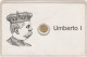 UMBERTO I 1 FOLDER CON PICCOLA MEDAGLIA COMMEMORATIVA IN ORO - MILITARIA - Altri & Non Classificati