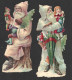 2 DECOUPIS / PERE NOEL SANTA CLAUS D3457 - Kerstmotief