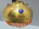 -ANCIEN ABAT JOUR CHAPEAU Pour LAMPE PARISIENNE 3 CABOCHONS COULEUR PAMPILLES  E - Luminaires & Lustres