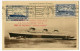 !!! CARTE MAXIMUM LE NORMANDIE CACHET ROUGE VOYAGE INAUGURAL 29/05/1935 + VIGNETTE - 1930-1939