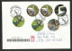 Portugal FDC Recommandée Football EURO 2004 Timbres Circulaires Autocollant Balle Adidas Soccer Round Stamps Ball R FDC - Fußball-Europameisterschaft (UEFA)