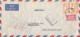 SAUDI ARABIA - 8 G. FRANKING ON REGISTERED AIR MAILED COVER FROM MECQUE TO SWITZERLAND - 1956 - Arabie Saoudite