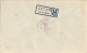 ADEN - KATHIRI STATE OF SEYIUN - 7 STAMP REGISTERED FDC COVER SULTAN HUSSEIN ISSUE TO THE USA - 15 JANUARY 1954 - Aden (1854-1963)