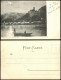Sankt Goar Panorama-Ansicht Vom Rhein Aus, Bei Mondschein Mit Burg Katz 1900 - St. Goar