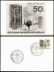 Tegel-Berlin Briefmarke ERNST-REUTER-PLATZ Mit Sonderstempel Flughafen 1966 - Tegel