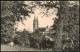 Ansichtskarte Oschatz Stadtteilansicht Durchblick Stadtpark Und Kirche 1915 - Oschatz
