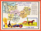 32487 / ⭐ Chromo Carte Géographique Région OUEST & CENTRE Du Bassin PARISIEN Blé Cidre Cheval-Cirage LION NOIR 10x13 - Géographie
