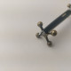 Delcampe - Vintage Paper Mate Capri III Black & Chrome Double Heart Ballpoint Pen #5507 - Pens