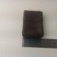 Delcampe - Vintage Genuine Leather Cigarette Case Cover Brown Flap Closure #5509 - Other & Unclassified