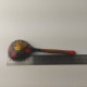 Delcampe - Vintage Khokhloma Wooden Spoon. Hand Painted In Russia Russian Art  #5510 - Spoons