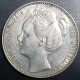 Netherlands 1 Gulden Wilhelmina Crown 1907 Silver AUNC High Grade - 1 Florín Holandés (Gulden)