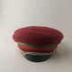 Vintage Bulgarian Students Hat Comunist Era Red Color Size 57  #5512 - Uniform