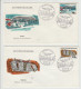 POLYNESIE- 5 FDC-1969 -N°72 à 76-GRANDS ENSEMBLES IMMOBLIERS - FDC