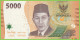 Voyo INDONESIA 5000 Rupiah 2022 P164 B619a PAD UNC Tari Gambyong Dancer - Indonésie