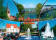 73207776 Haltern See Kirche Schiffanleger Springbrunnen Segelboote Rathaus Halte - Haltern