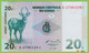 Voyo CONGO 20 Centimes 1997 P83a  B304a Prefix D Surfix C UNC  Upemba National Park - República Del Congo (Congo Brazzaville)